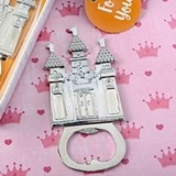 FashionCraft Castle-Themed Silver-Colored-Metal Bottle Opener