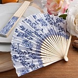 FashionCraft Elegant French Country Floral Design Silk Fan