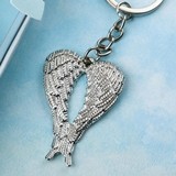 FashionCraft Silver-Metal Guardian Angel Wings Key Chain