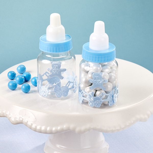 clear baby bottle favors