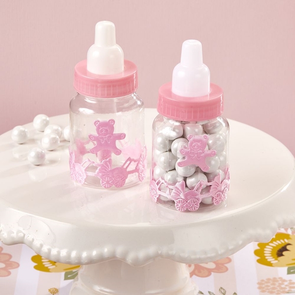 pink baby bottles