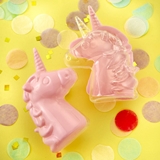 FashionCraft Perfectly Plain Collection Fillable Pink Unicorn Favor Box