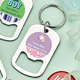 Personalized Stainless-Steel Keychain Bottle Opener (Baby Shower)