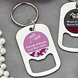 Personalized Stainless-Steel Keychain Bottle Opener (Wedding Designs)