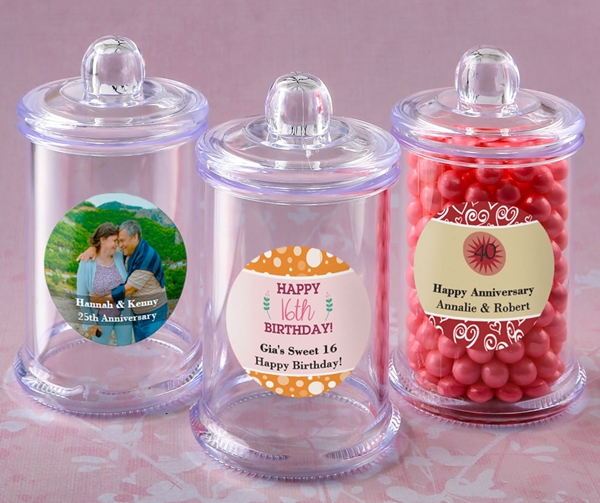 Personalized Expressions Collection Acrylic Apothecary Jar (Birthday)