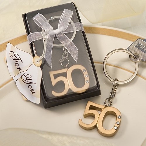 FashionCraft 50th Anniversary Key Ring Favor