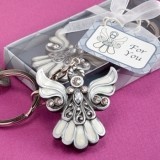 FashionCraft Angel Design Keychain Favor with Rhinestone Accents