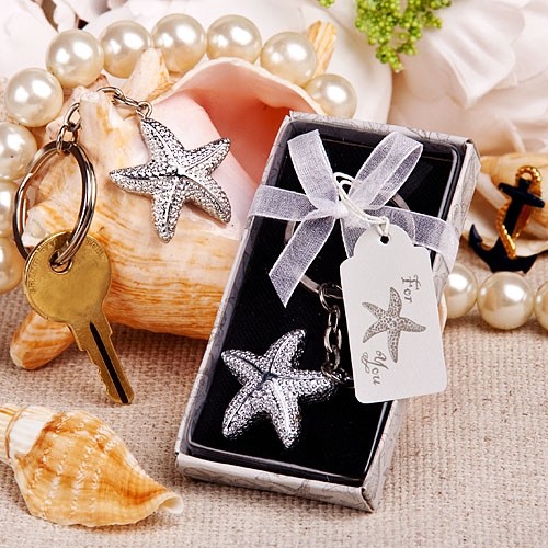 FashionCraft Brilliant Starfish Design Keychain Favor