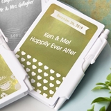 FashionCraft Metallics Collection Personalized Notebook (Wedding)