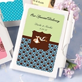FashionCraft Personalized White Plastic Notebook (Baby Shower Designs)