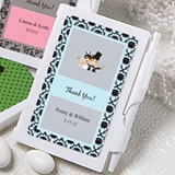 FashionCraft Personalized White Plastic Notebook (Wedding Designs)