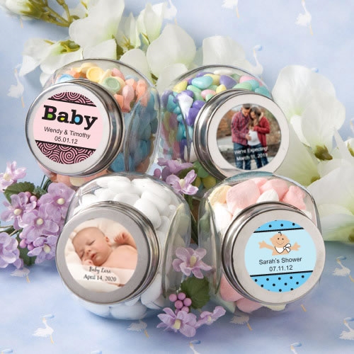 Personalized Expressions Collection Glass Candy Jar (Baby Shower)