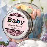 Personalized Expressions Collection Glass Candy Jar (Baby Shower)