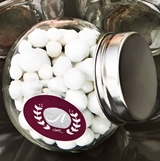 Personalized Expressions Collection Glass Candy Jar (Monogram)
