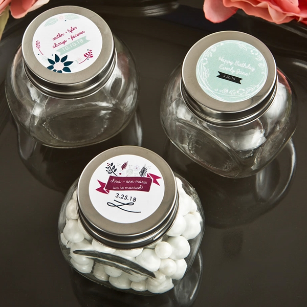 Personalized Expressions Collection Glass Candy Jar (Vintage)