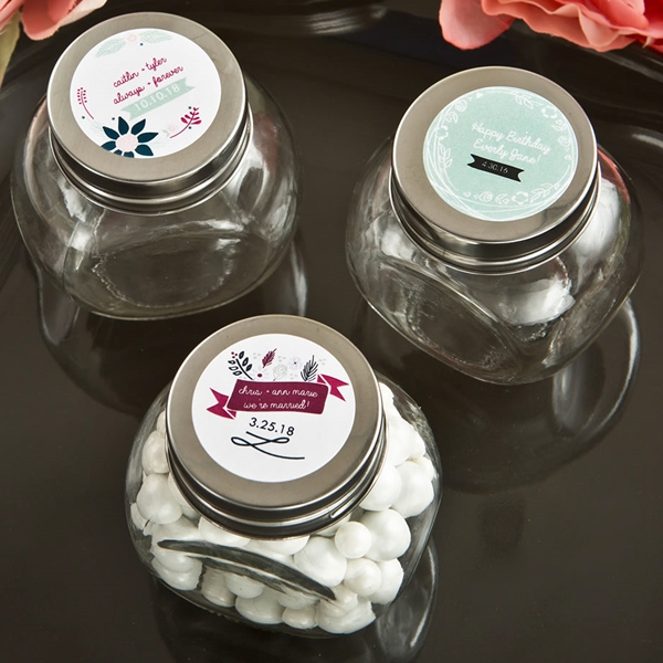 Personalized Expressions Collection Glass Candy Jar (Vintage)