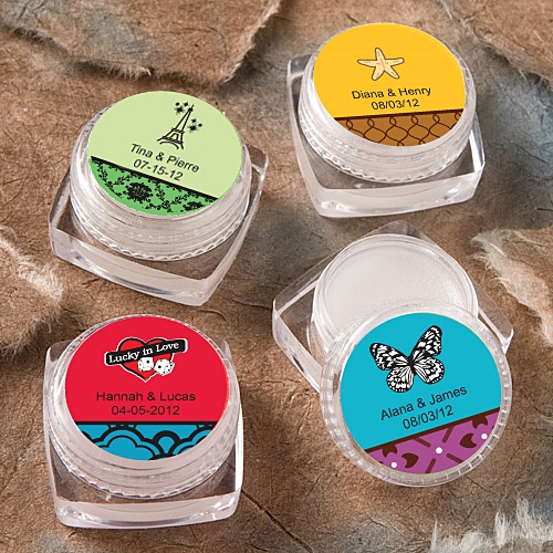 FashionCraft Personalized Expressions Lip Balm Favor (Wedding Designs)