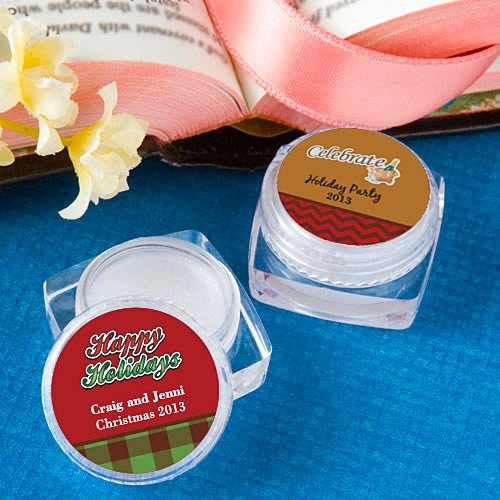 FashionCraft Personalized Expressions Lip Balm Favor (Holiday Designs)