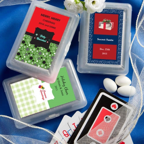 FashionCraft Playing Card Decks with Custom Holiday Designs Stickers