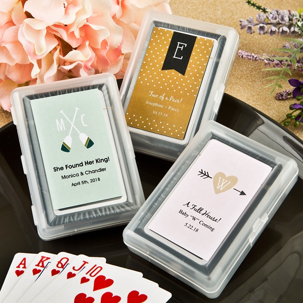 FashionCraft Playing Card Decks with Monogram Design Stickers