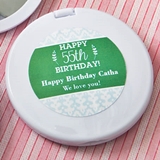 Expressions Collection Personalized White Compact Mirror (Birthday)