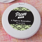 FashionCraft Personalized White Plastic Compact Mirror (Prom Designs)