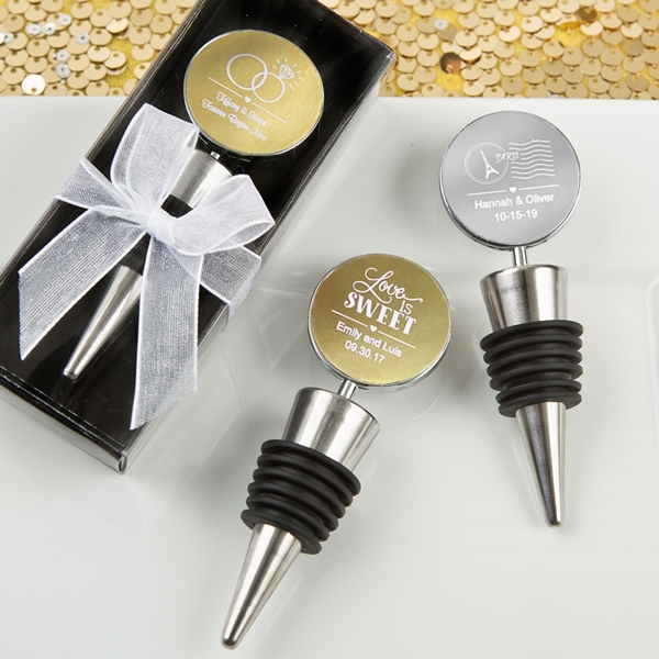 FashionCraft Personalized Metallics Collection Wine Bottle Stoppers