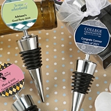 FashionCraft Wine Bottle Stoppers w/ Personalized Graduation Stickers