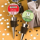 FashionCraft Wine Bottle Stoppers with Custom Holiday Designs Stickers