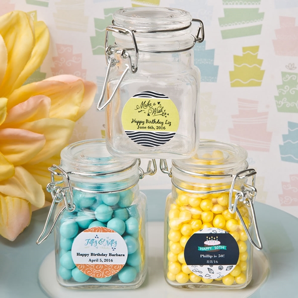 Personalized Expressions Collection Apothecary Glass Jar (Birthday)