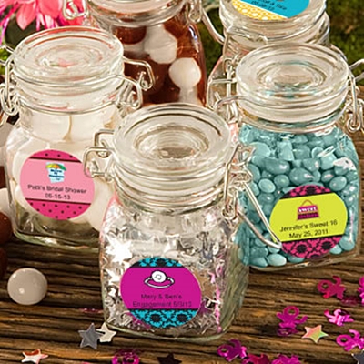 Personalized Expressions Collection Apothecary Glass Jar (Sweet16)