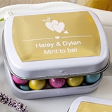 FashionCraft Personalized Metallics Collection White Mint Tins