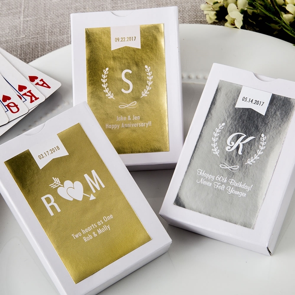 FashionCraft Personalized Metallics Collection Playing Cards Deck