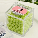 Personalized Expressions Collection Clear Acrylic Cube-Shaped Box