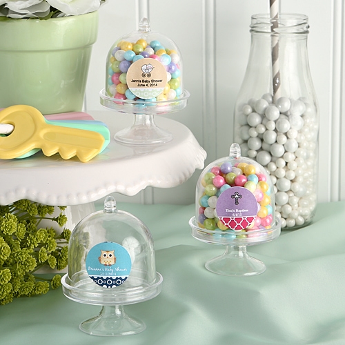FashionCraft Personalized Domed Mini Cake Stand (Baby Shower Designs)