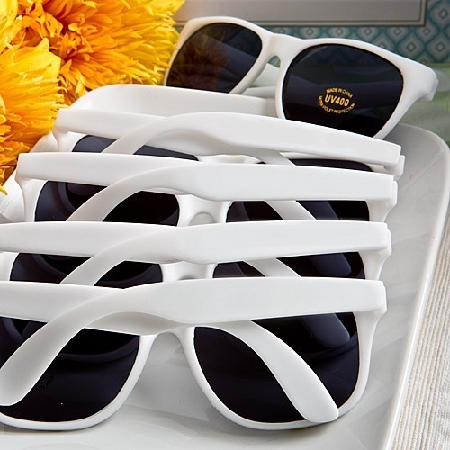 FashionCraft Perfectly Plain Collection Trendy White UV400 Sunglasses