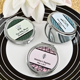 Personalized Expressions Silver-Metal Compact Mirror (Baby Shower)