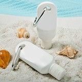 Perfectly Plain Collection Bottle of SPF30 Sunscreen with Carabiner