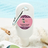 Personalized Expressions Sunscreen Bottle with Carabiner (Graduation)