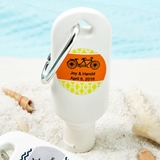 Personalized Expressions Collection Sunscreen Bottle with Carabiner