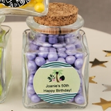 Personalized Expressions Collection Square Glass Treat Jar (Birthday)