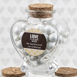 FashionCraft Personalized Expressions Heart-Shaped Glass Jar