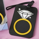 FashionCraft Diamond Ring Rubber Luggage Tag