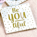 FashionCraft "Be-You-tiful" Glass Coasters (Set of 2)