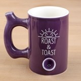 Premium 'Roast & Toast' Plum Ceramic Mug from Gifts by FashionCraft