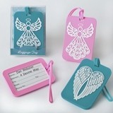 Angel & Angel Wings Rubber Luggage Tags (Assorted Designs; Set of 24)