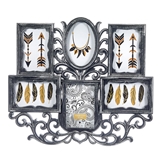 FashionCraft Frame Wall Collage in Pewter Color with 6 Openings