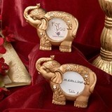 Good Luck Golden Elephant-Shaped Picture Frame/Place Card Holder