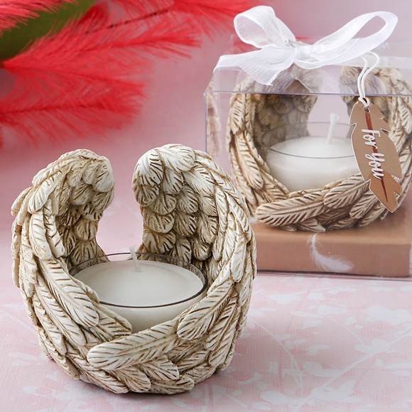 FashionCraft Guardian Angel Wings Tealight Candle Holder