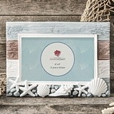 FashionCraft Charming Beach-Themed Horizontal 6x4 Frame with Shells